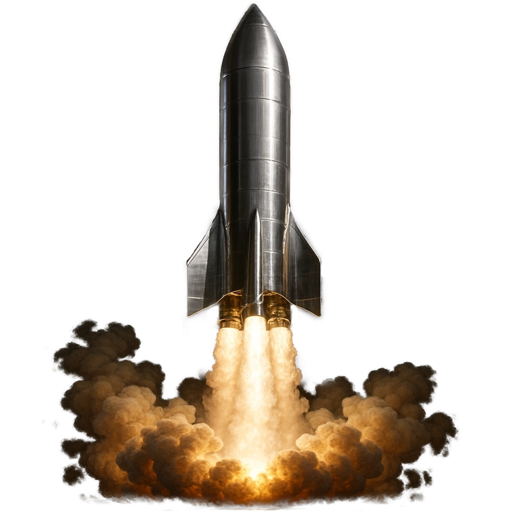 Eine Rakete die startet